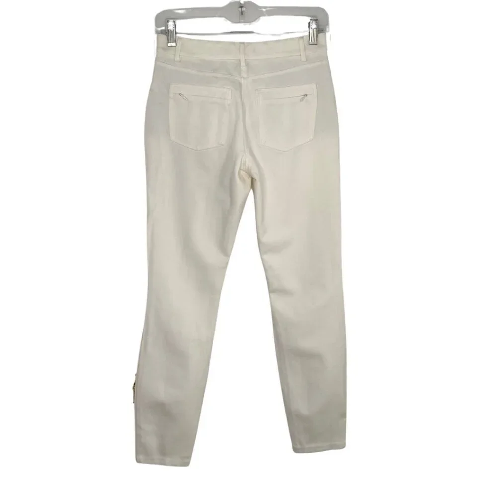 White House Black Market White Skinny Leg Stretch Pants, Size OR/XS #272 - Picture 3 of 12